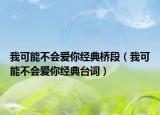我可能不会爱你经典桥段（我可能不会爱你经典台词）
