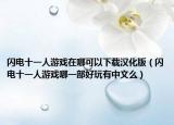 闪电十一人游戏在哪可以下载汉化版（闪电十一人游戏哪一部好玩有中文么）