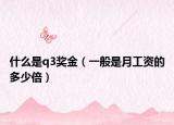 什么是q3奖金（一般是月工资的多少倍）
