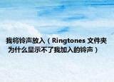 我将铃声放入（Ringtones 文件夹 为什么显示不了我加入的铃声）