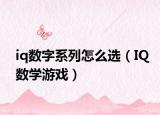 iq数字系列怎么选（IQ数学游戏）