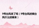 9号台风来了吗（9号台风时候台风什么时候来）