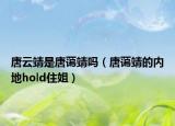 唐云靖是唐蔼靖吗（唐蔼靖的内地hold住姐）