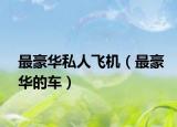 最豪华私人飞机（最豪华的车）