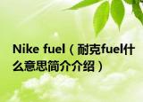 Nike fuel（耐克fuel什么意思简介介绍）
