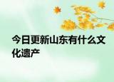 今日更新山东有什么文化遗产