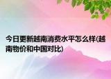 今日更新越南消费水平怎么样(越南物价和中国对比)