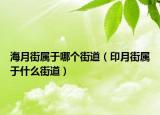 海月街属于哪个街道（印月街属于什么街道）