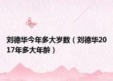 刘德华今年多大岁数（刘德华2017年多大年龄）