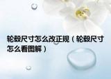 轮毂尺寸怎么改正规（轮毂尺寸怎么看图解）