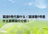 篮球0号代表什么（篮球里0号是什么意思简介介绍）