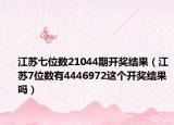 江苏七位数21044期开奖结果（江苏7位数有4446972这个开奖结果吗）