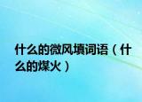什么的微风填词语（什么的煤火）