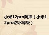 小米12pro防摔（小米12pro防水等级）