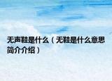 无声鞋是什么（无鞋是什么意思简介介绍）