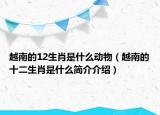 越南的12生肖是什么动物（越南的十二生肖是什么简介介绍）