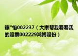 鑲″惂002237（大家帮我看看我的股票002229鸿博股份）