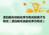 漂白粉失效的化学方程式和离子方程式（漂白粉失效的化学方程式）