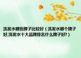洗发水哪些牌子比较好（洗发水哪个牌子好,洗发水十大品牌排名什么牌子好?）