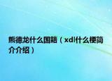 熊德龙什么国籍（xdl什么梗简介介绍）