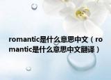 romantic是什么意思中文（romantic是什么意思中文翻译）