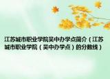 江苏城市职业学院吴中办学点简介（江苏城市职业学院（吴中办学点）的分数线）