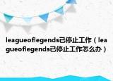 leagueoflegends已停止工作（leagueoflegends已停止工作怎么办）