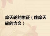 摩天轮的象征（座摩天轮的含义）