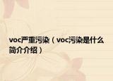 voc严重污染（voc污染是什么简介介绍）