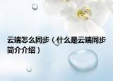 云端怎么同步（什么是云端同步简介介绍）