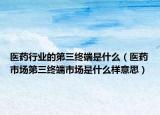 医药行业的第三终端是什么（医药市场第三终端市场是什么样意思）
