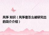 风筝 知识（风筝是怎么被研究出的简介介绍）