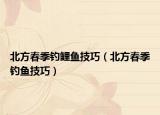 北方春季钓鲤鱼技巧（北方春季钓鱼技巧）