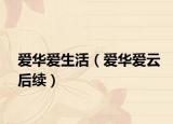 爱华爱生活（爱华爱云后续）