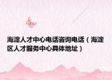 海淀人才中心电话咨询电话（海淀区人才服务中心具体地址）