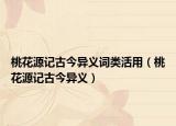 桃花源记古今异义词类活用（桃花源记古今异义）