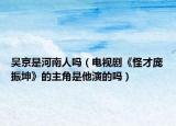 吴京是河南人吗（电视剧《怪才庞振坤》的主角是他演的吗）