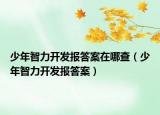少年智力开发报答案在哪查（少年智力开发报答案）