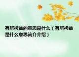 有所裨益的意思是什么（有所裨益是什么意思简介介绍）
