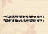 什么网络剧好看有没有什么推荐（有没有好看的电视剧和网剧推荐）