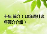 十年 简介（10年是什么年简介介绍）