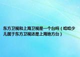 东方卫视和上海卫视是一个台吗（哈哈少儿属于东方卫视还是上海地方台）