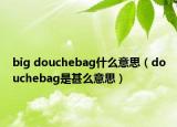 big douchebag什么意思（douchebag是甚么意思）