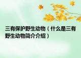 三有保护野生动物（什么是三有野生动物简介介绍）
