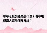 春草电视剧结局是什么（春草电视剧大结局简介介绍）