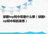 球圈top阿中哥是什么梗（球圈top阿中哥的意思）
