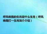 呼风唤雨的生肖是什么生肖（呼风唤雨打一生肖简介介绍）