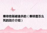 秦琼他爸被谁杀的（秦琼是怎么死的简介介绍）