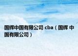 国辉中国有限公司 cba（国辉 中国有限公司）