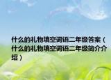 什么的礼物填空词语二年级答案（什么的礼物填空词语二年级简介介绍）